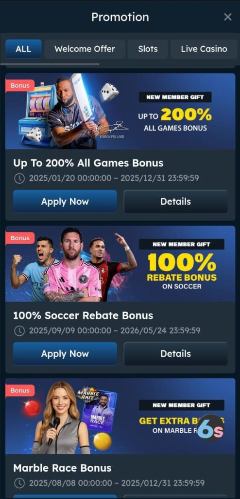 SIX177 Game new version