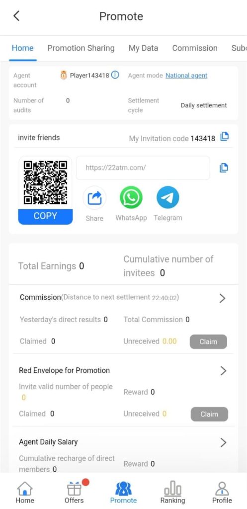 22ATM Game apk